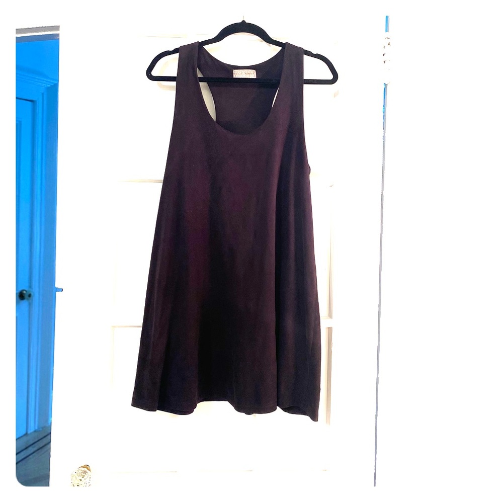 Audrey 3+1 Suede Racerback Swing Dress